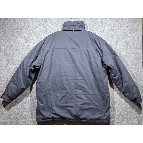 Vintage Haband's Stag Hill Men's Large Navy Blue Jacket "Missing the hood" - Picture 15 of 15